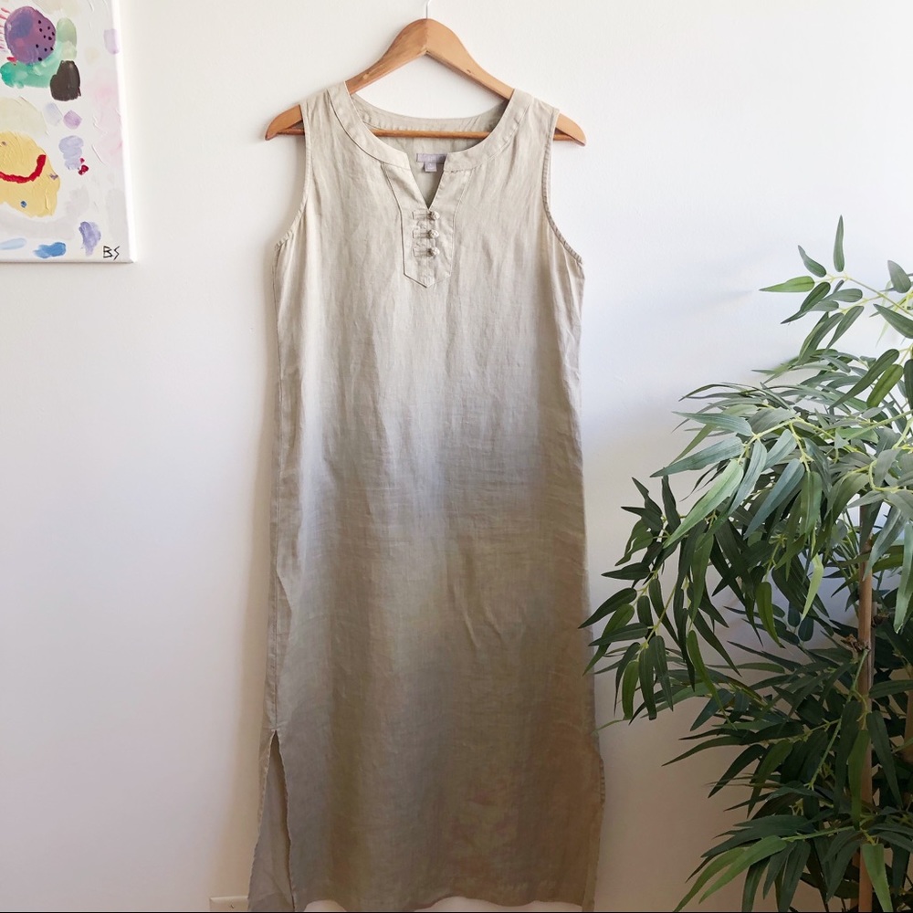 J. Jill Linen Tunic Sleeveless Dress-S